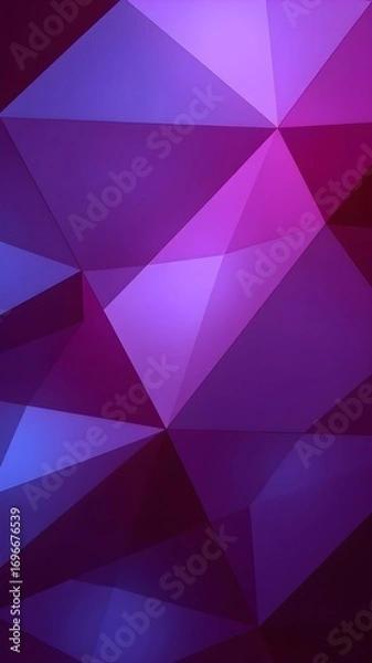 Fototapeta Abstract purple geometric background, ideal for use as wallpaper or mobile phone case design