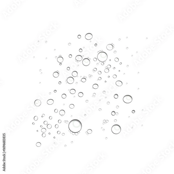 Obraz Water drop  rain drops Realistic water drops. PNG drops, condensation on the window, transparent water drop. Abstract water drops, bubbles on transparent background, digital liquid design droplet