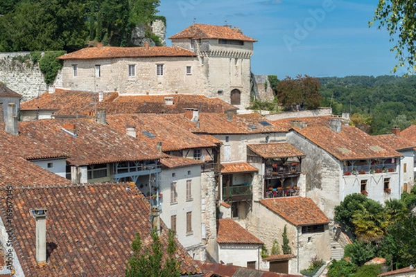 Obraz Aubeterre-sur-Dronne, Charente, France.