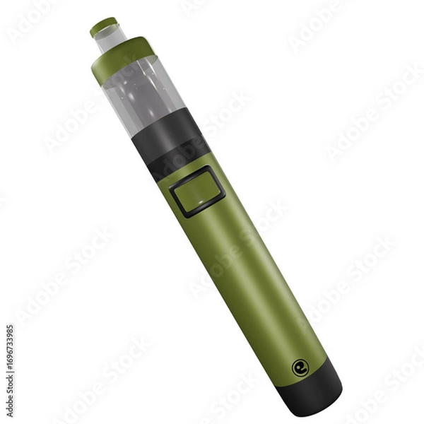 Obraz Electronic cigarette modeled in 3D/ PNG (color : Moss green)