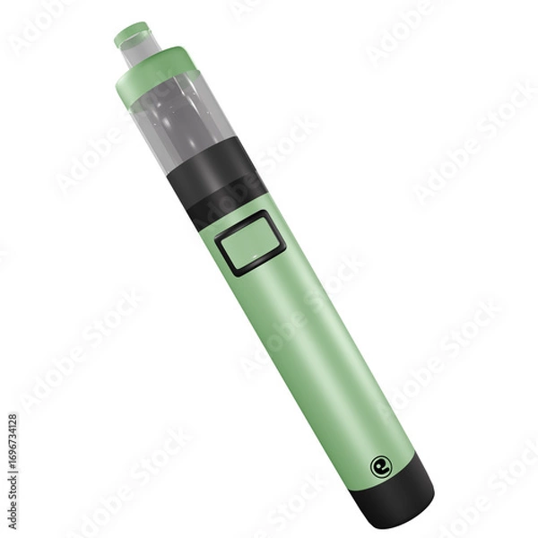 Fototapeta Electronic cigarette modeled in 3D/ PNG (color : Pastel mint)