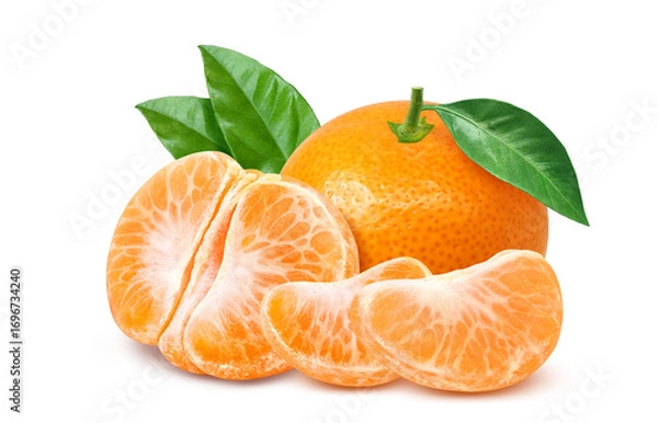 Fototapeta みかん イラスト リアル 果物