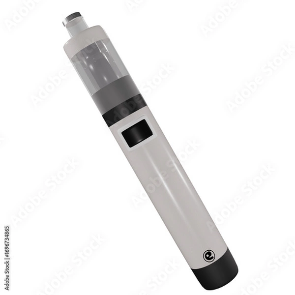 Obraz Electronic cigarette modeled in 3D/ PNG (color : White)