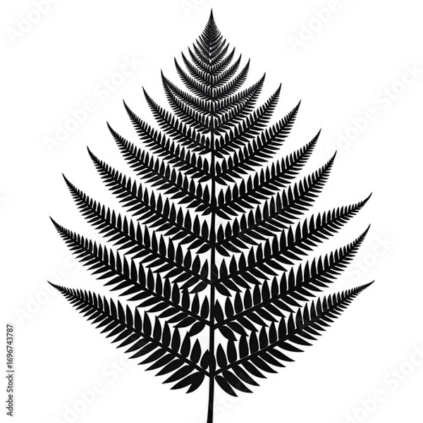 Fototapeta Black fern frond