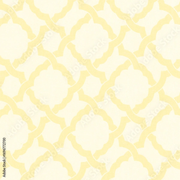 Fototapeta Rich moroccan geometric pattern seamless tile repeating texture antique golden lattice arabesque design traditional islamic arab motif transparent background
