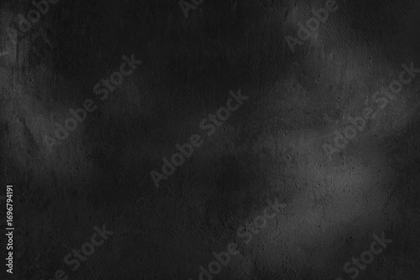 Fototapeta Paint black wall texture dark background old surface backdrop pattern abstract