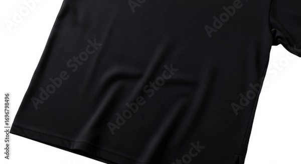 Fototapeta Black Fabric Texture Close Up Abstract Background Sportswear Athletic Apparel Material Design