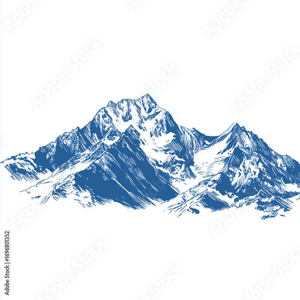 Obraz winter mountain landscape