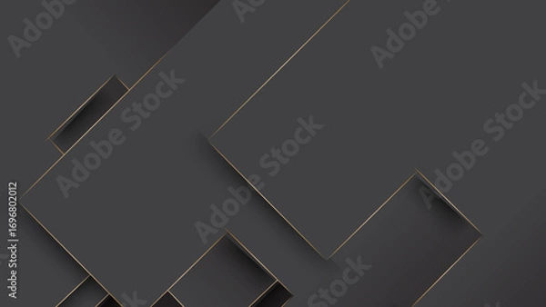 Obraz Black gold background