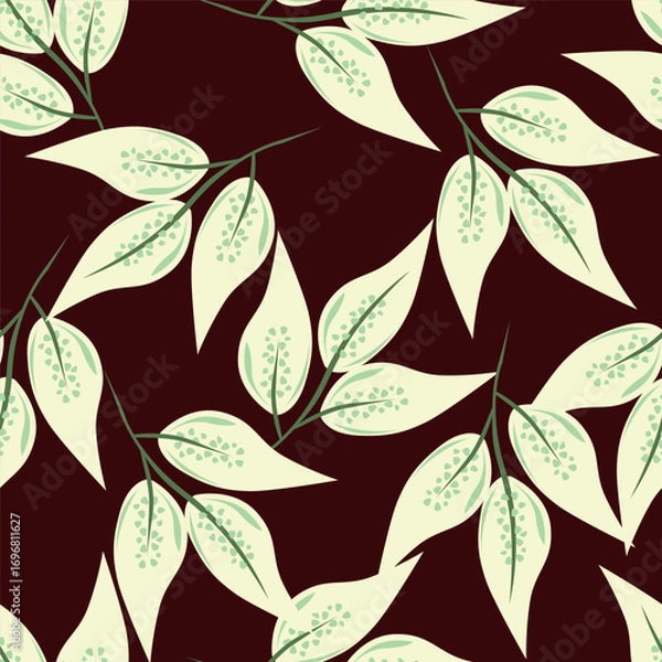 Fototapeta seamless floral pattern