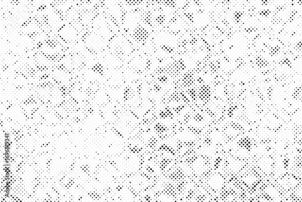 Fototapeta Halftone background vector, abstract backdrop design with two tone pattern and copy space for edit your content	