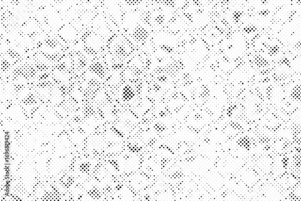 Fototapeta Halftone background vector, abstract backdrop design with two tone pattern and copy space for edit your content