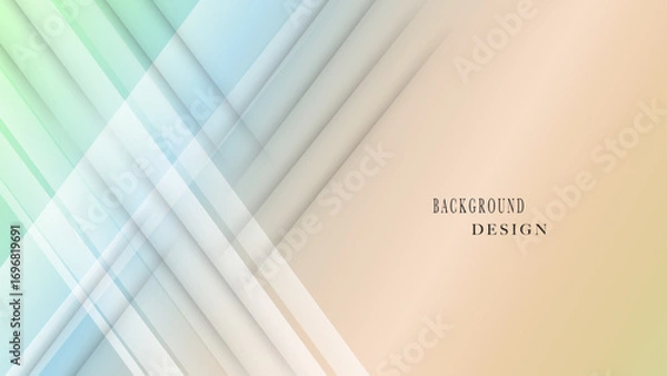 Fototapeta Abstract background with soft waves fluid cool gradient shapes composition 