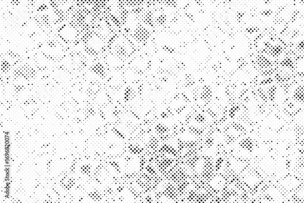 Fototapeta Halftone background vector, abstract backdrop design with two tone pattern and copy space for edit your content	