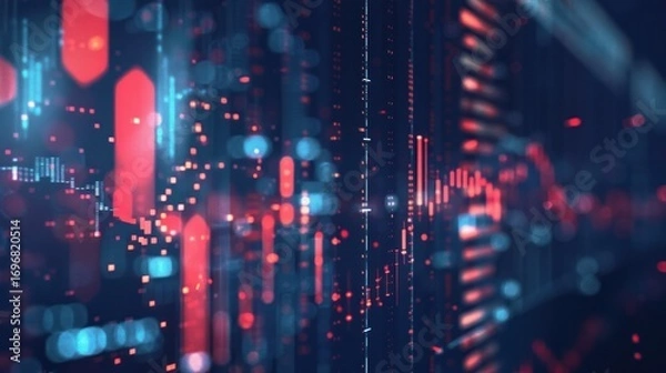 Fototapeta Abstract data visualization