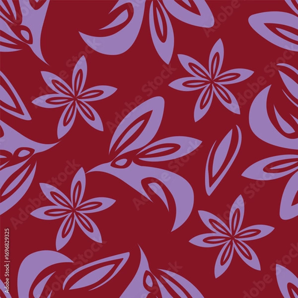 Fototapeta seamless floral pattern