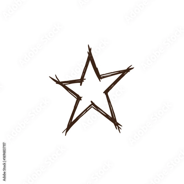 Fototapeta Abstract nine point star graphic design
