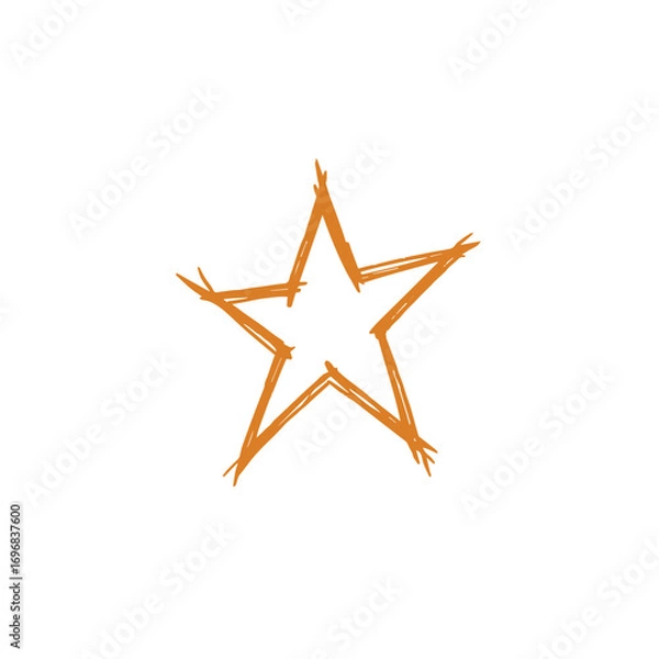 Fototapeta Geometric star design with vibrant color options