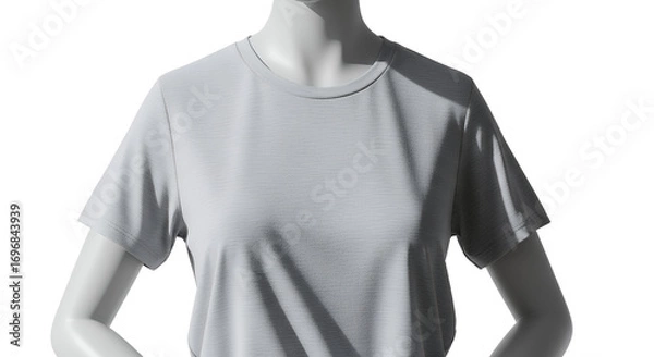 Fototapeta White TShirt Mockup on Mannequin for Design Printing and Branding Concepts