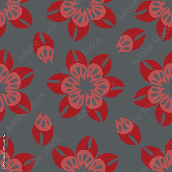 Fototapeta seamless floral pattern