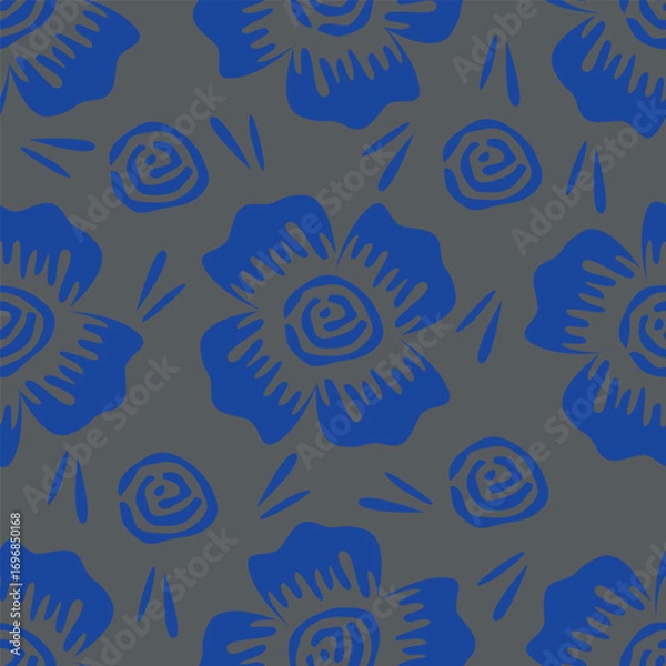 Fototapeta seamless floral pattern