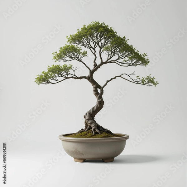 Fototapeta : Elegant and Minimalist Japanese Bonsai Tree Art