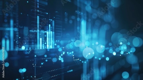 Fototapeta Digital data visualization