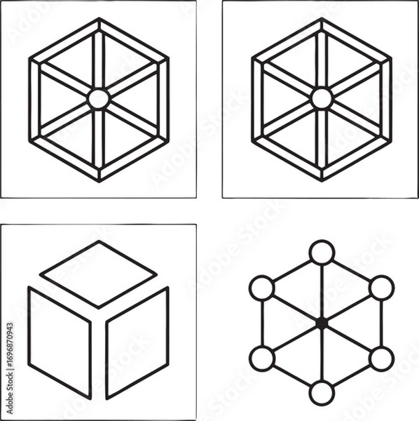 Obraz Optical Illusions Abstract Geometric Forms
