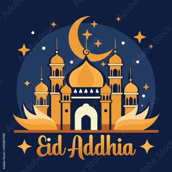 Fototapeta Eid al adha mubarak template vector