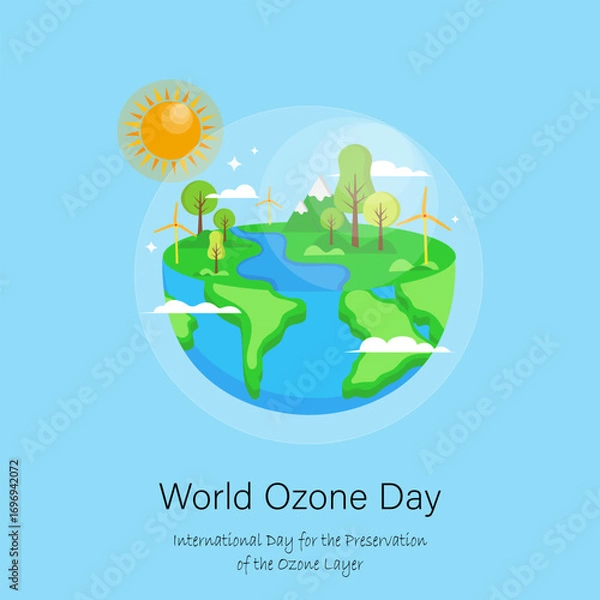Fototapeta World Ozone Day (International Day for the Preservation of the Ozone Layer)