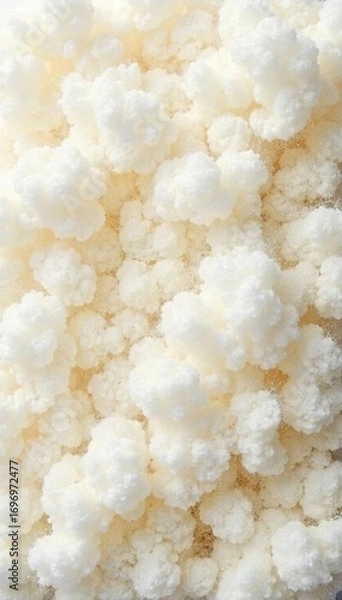 Fototapeta Fluffy white wool texture background, perfect for crafting, textile, and design projects Soft, natural, and luxurious feel Ideal for websites, brochures, and advertisements , backdrop, fleece, wool