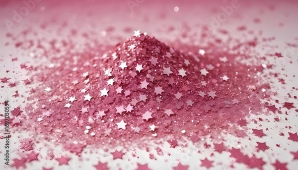 Obraz Pink glitter stars
