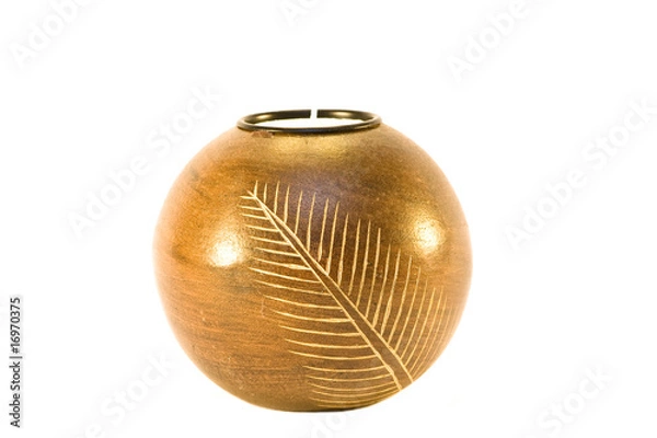 Obraz Nice candle isolated on white