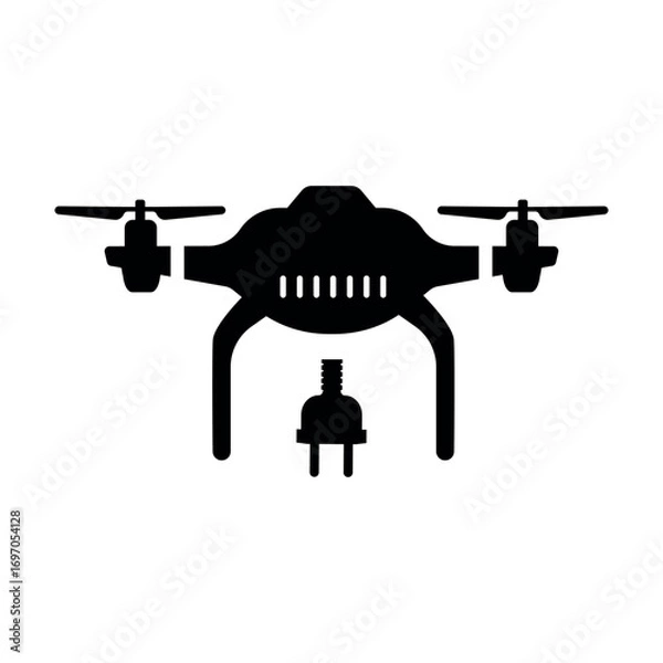 Fototapeta Drone Plug Icon