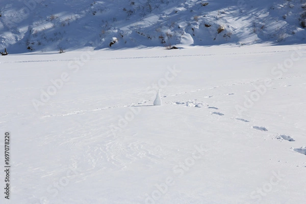Fototapeta blue ice texture background