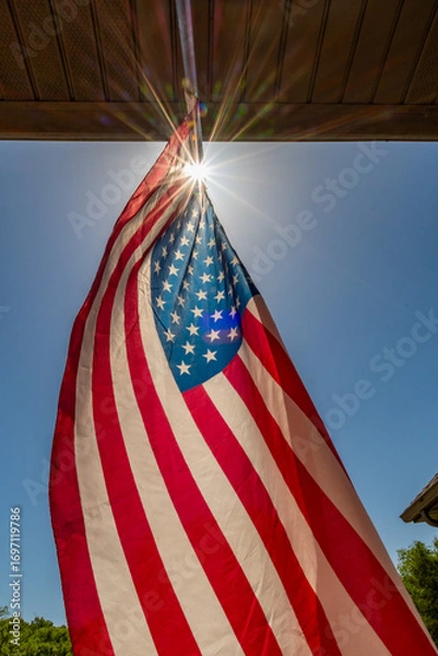 Obraz American Flag Starburst