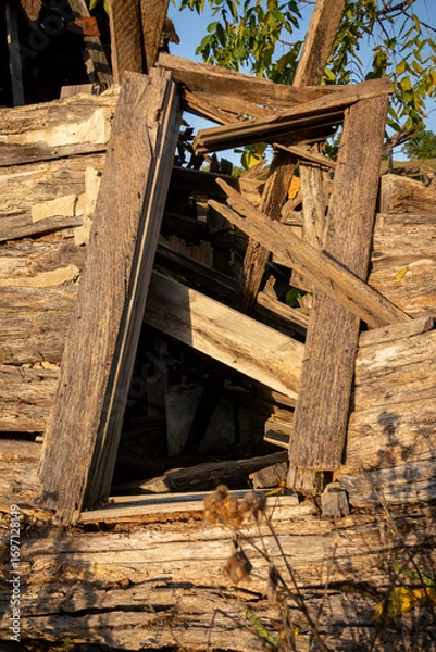 Obraz collapsing cabin window