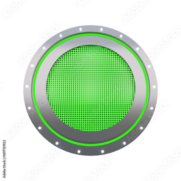 Fototapeta seal 3d rendered socialmedia icon