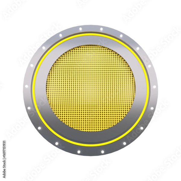 Fototapeta seal 3d rendered socialmedia icon