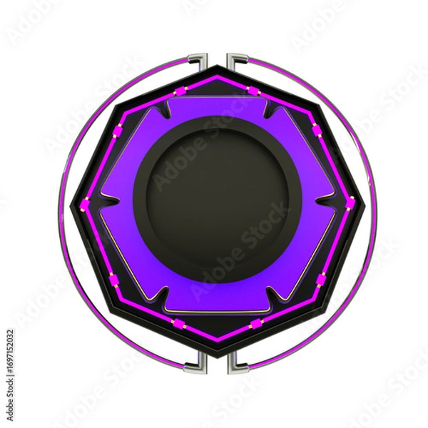 Fototapeta seal 3d rendered socialmedia icon