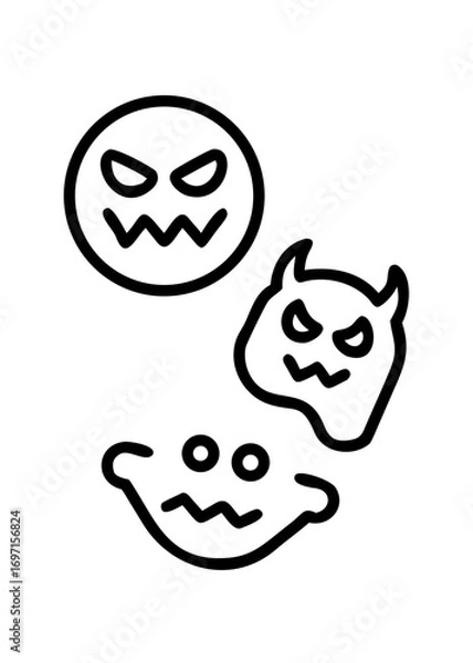 Obraz vector illustration of skeleton icon
