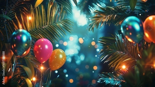 Obraz Tropical party decorations