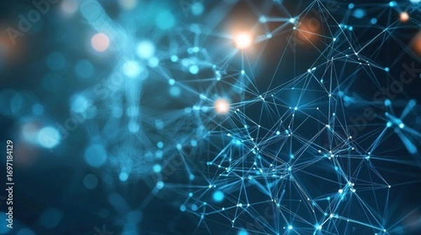 Obraz Abstract technology network