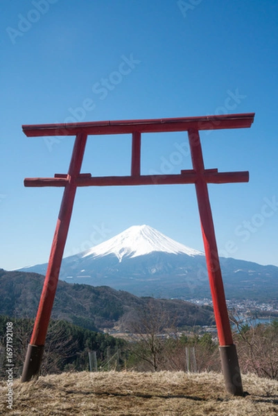 Obraz 富士山と天空の鳥居
