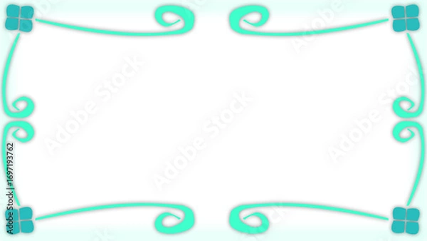 Fototapeta フレームデザイン：クローバー