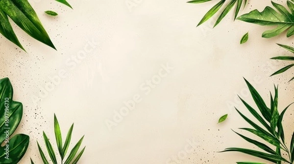 Obraz Tropical leaves background
