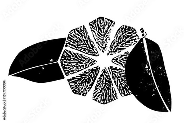 Fototapeta Vector Citrus Fruit Slice