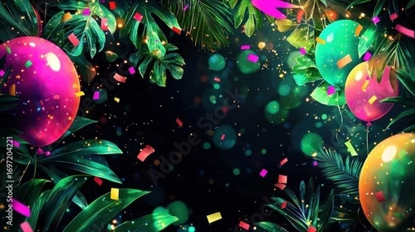 Obraz Tropical celebration balloons