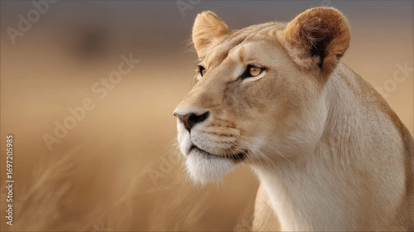 Fototapeta capture stunning portraits of top  wild animals against clean minimalistic background