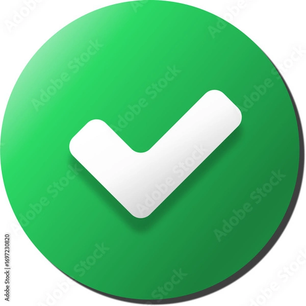 Obraz Validation and approval checkmark symbol